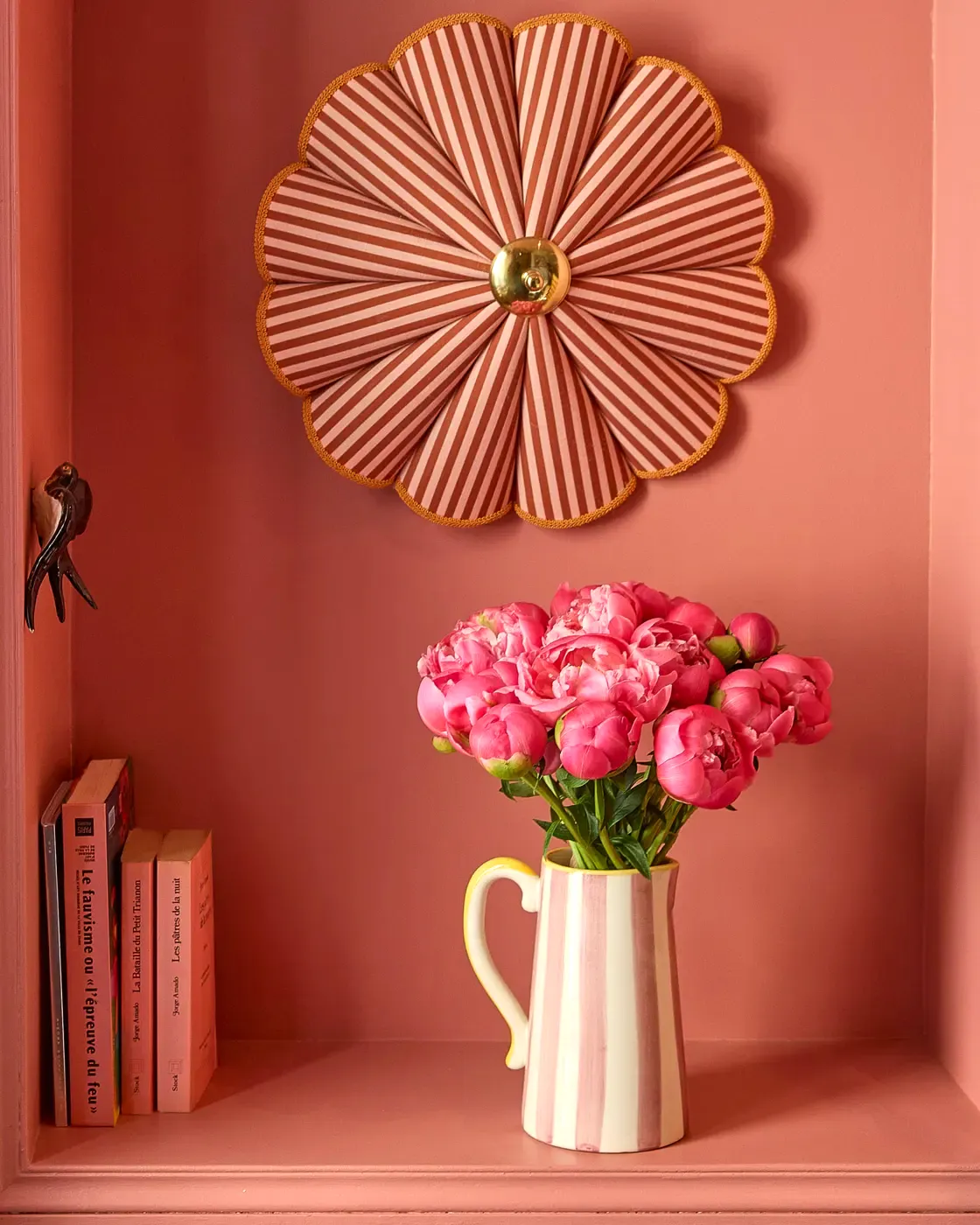 Décor coloré repéré pour un shooting